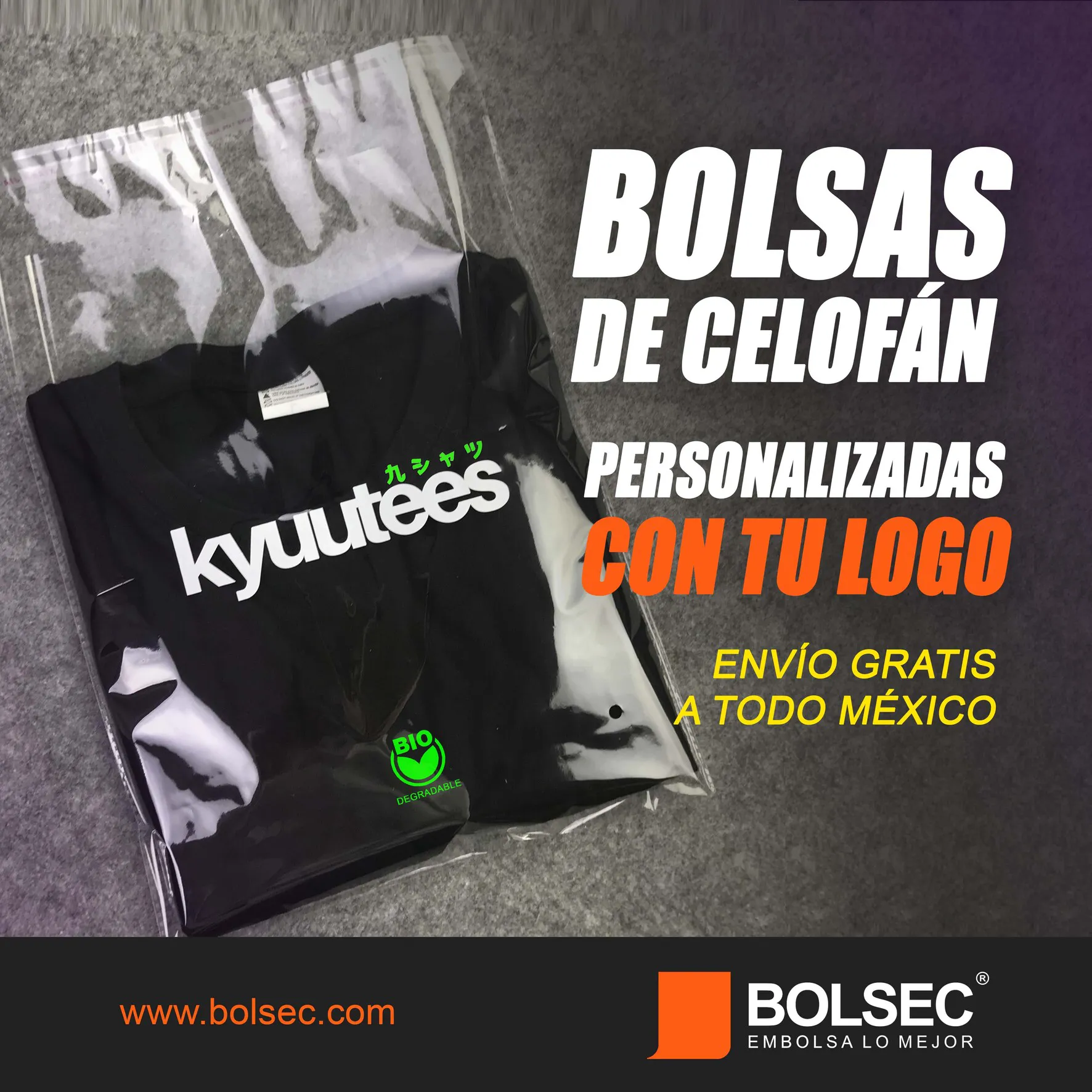 bolsas de celofan impresas con tu logo